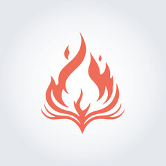 fire abstract logo
