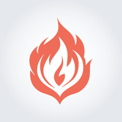 fire abstract logo