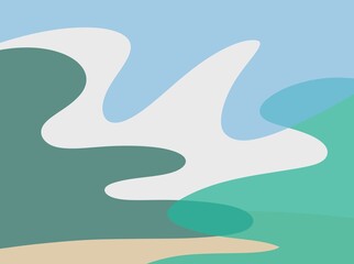 abstract rainbow printed PPT background