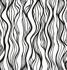 a black and white pattern of wavy lines