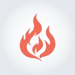 fire abstract logo