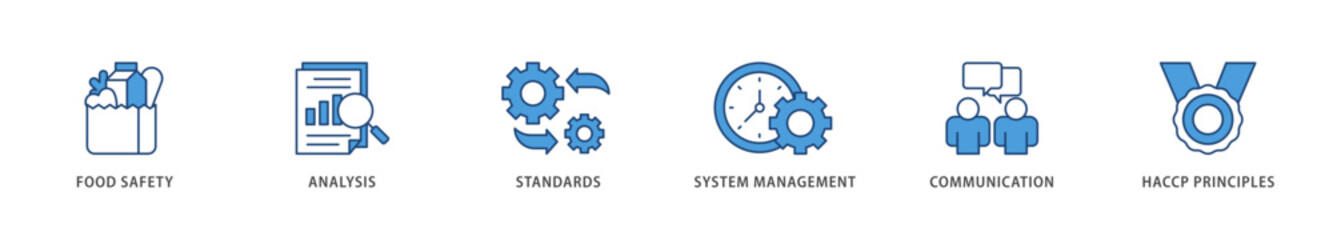 ISO 22000 icons set collection illustration of quality, management, standard, assurance, business, certification and service icon live stroke and easy to edit 