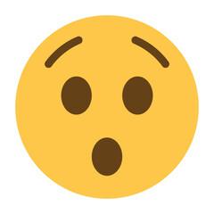 Hushed Face Emoji Icon