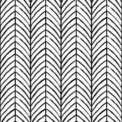 Aesthetic Contemporary printable seamless pattern with abstract line, dot, shape brush stroke in black and white colors. Boho background in minimalist style vector Illustration for wallpaper fabric