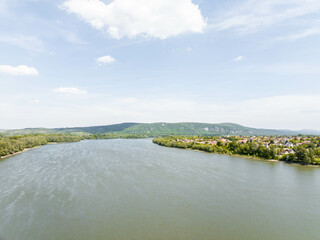 Danube River Landscape in Esztergom, Hungary