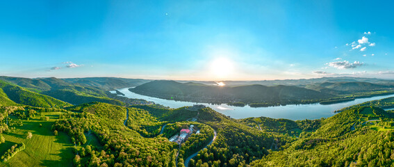 Visegrad, Hungary Wide Landscape