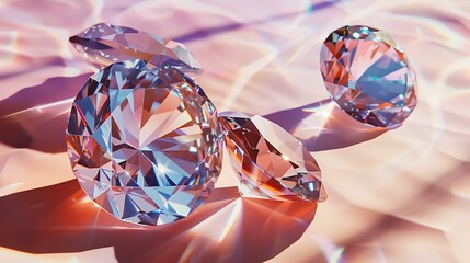 lab diamonds, carat, jewel, product photography, 16:9 - obrazy, fototapety, plakaty