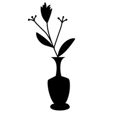 flower vase silhouette