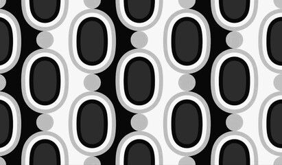 black and white geometrical pattern digital short design  