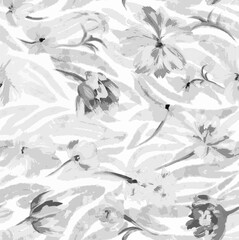 black and white geometrical pattern digital short design  