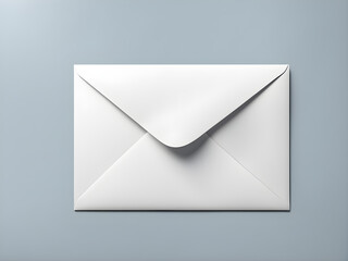 On a blank background, an envelope with information concepts, gift concepts, and text left blank