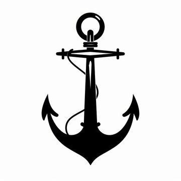 recommend clip art: Vector illustration of ship anchor isolated