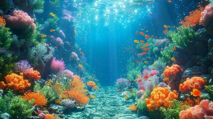Fototapeta na wymiar Underwater World: Dive into the underwater world, capturing marine life and coral reefs.
