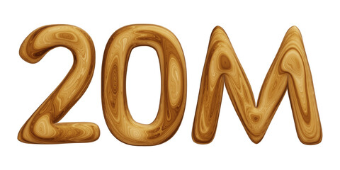 Wooden 20m for followers and subscribers celebration
