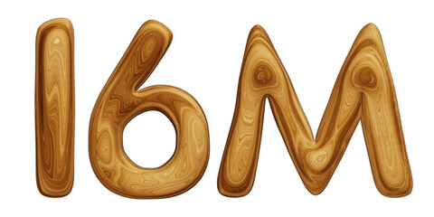 Wooden 16m for followers and subscribers celebration