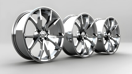 Captivating Display of Gleaming SXT Car Rims Flaunting a Sophisticated Design