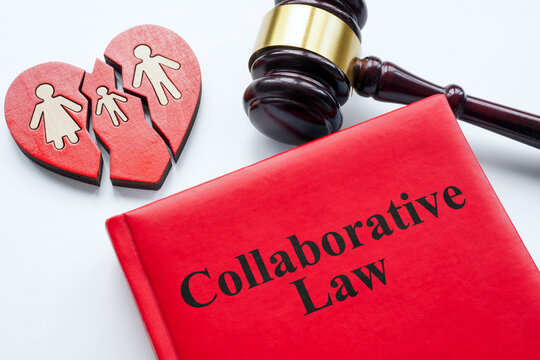 A book Collaborative law, a broken heart and a gavel.