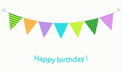 Birthday party decorations clipart