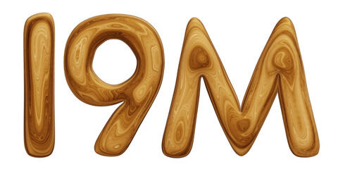 Wooden 19m for followers and subscribers celebration