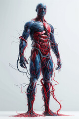 Human vascular system, 3d illustration