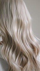 Naklejka premium Haircare essentials for maintaining healthy blonde hair