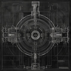 Complex schematic diagram on a dark background.