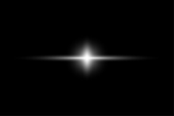 Isolated white transparent stock of light effect. Star shining on a black transparent background. star in a state of explosion, bright light.