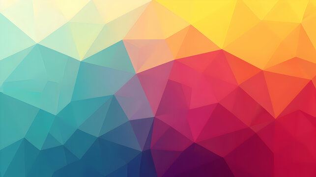 Abstract 2D geometric colorful background