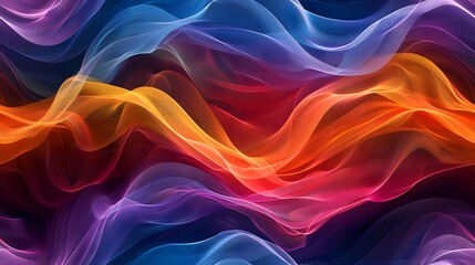 Obraz premium Colorful Wave Structures: Nature's Vibrant Patterns