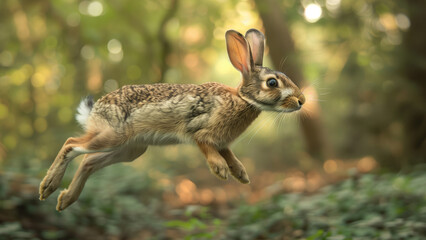Spring’s Leap: A Full-Color Rabbit