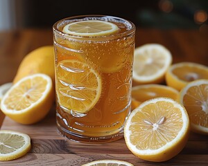 Using raw honey and warm lemon water as a natural remedy for soothing sore throats and boosting the immune system
