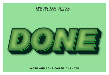 Done 3d text effect