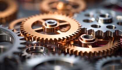 A bunch of metal gears.