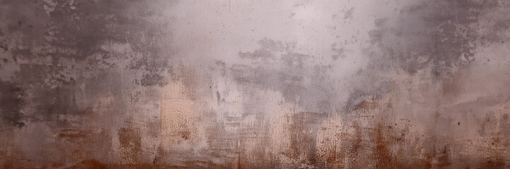 An abstract blend of grey and brown hues evokes a sense of decay and time on a textured surface - obrazy, fototapety, plakaty