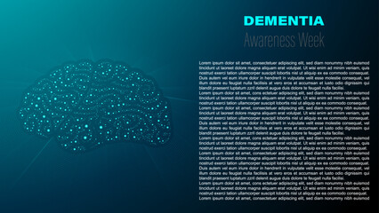 Dementia Awareness Week, vector design