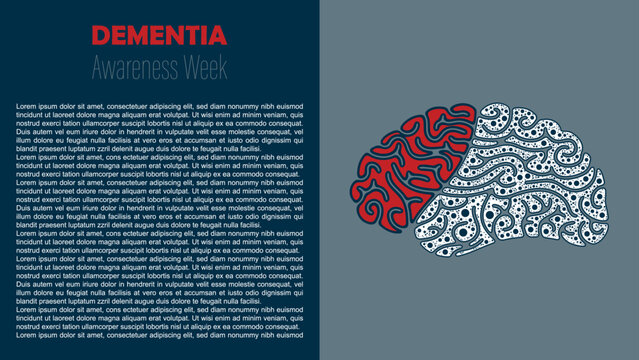 Dementia Awareness Week, vector design