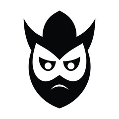 Masquerade vector icon on white background. Comic and tragic mask icon design