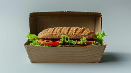 hamburger in a basket