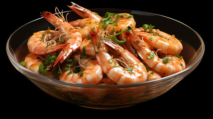 shrimps on a plate