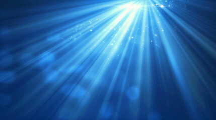 Fototapeta na wymiar Abstract blue light rays background. Generative Ai