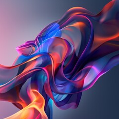 abstract painting with a variety of colors and shapes