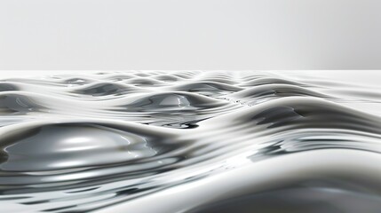ripples on a smooth water surface, low angle view