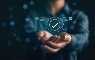 Digital Certification and Approval Badge in a Technological Holographic Display