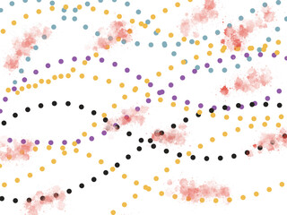 abstract design The multi-colored repeating dot pattern is colorful and fun.