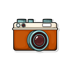 retro film cartoon camera illustration
