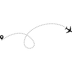 Airplane Travel Route	