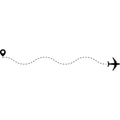 Airplane Travel Route	