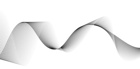 Futuristic technology and sound wave lines  vector background, Abstract modern white and grey background. futuristic gradient and white wave curve lines banner design.