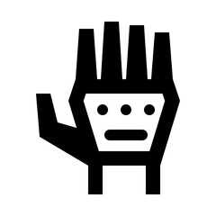 Robot Hand Prosthesis Line Icon