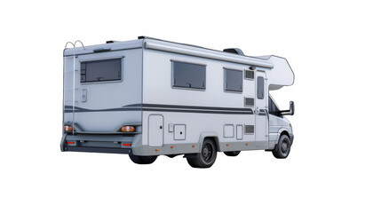 RV truck camper isolated on transparent background